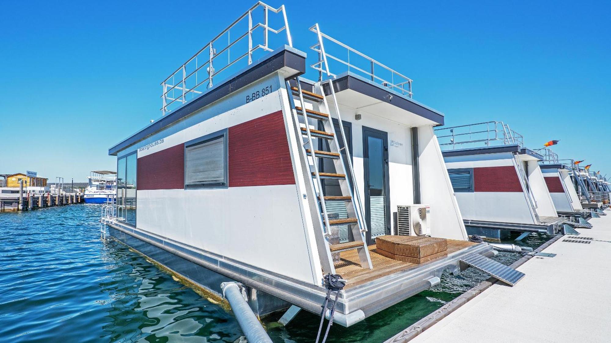 Geiseltalsee Hausboot - Floating House - Hausboot Junior Braunsbedra Extérieur photo