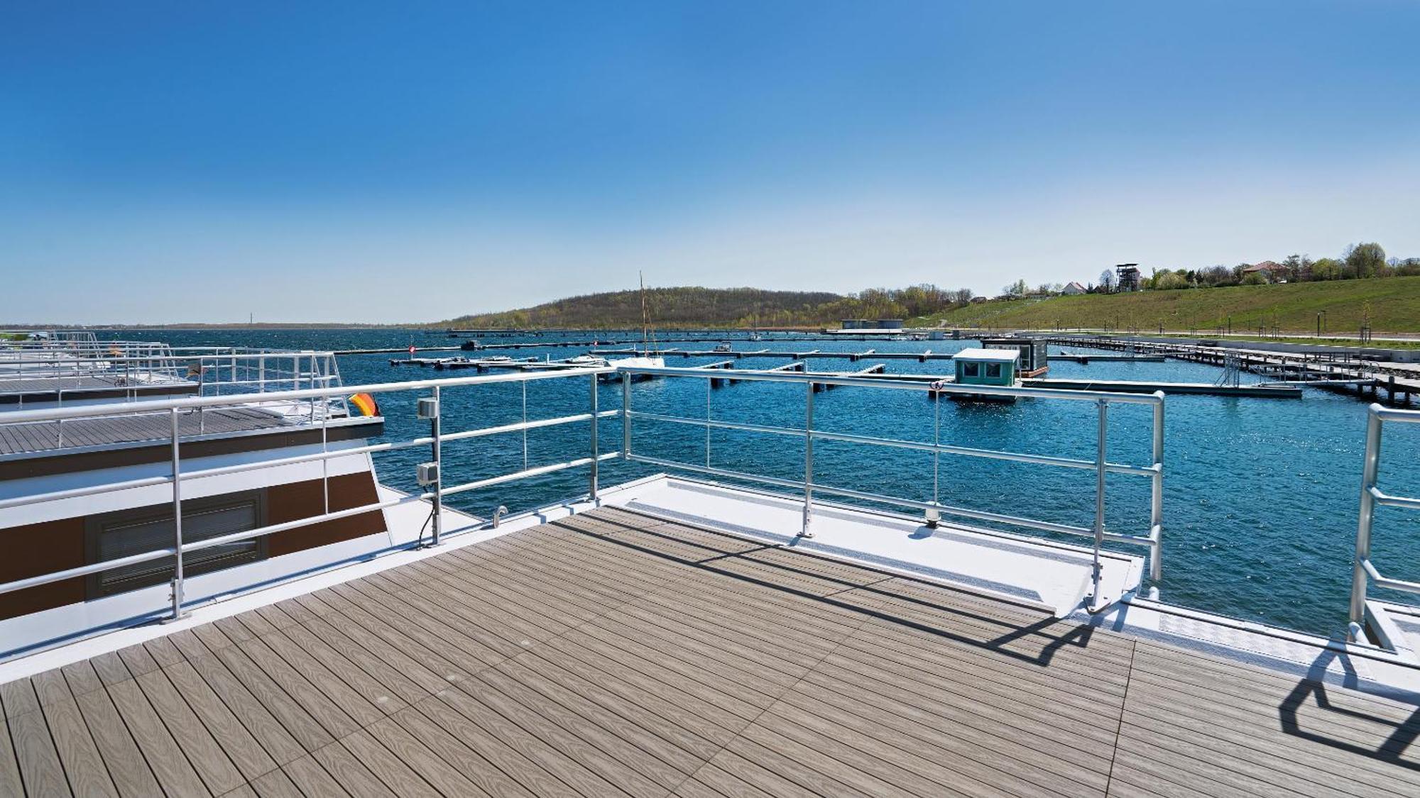 Geiseltalsee Hausboot - Floating House - Hausboot Junior Braunsbedra Extérieur photo