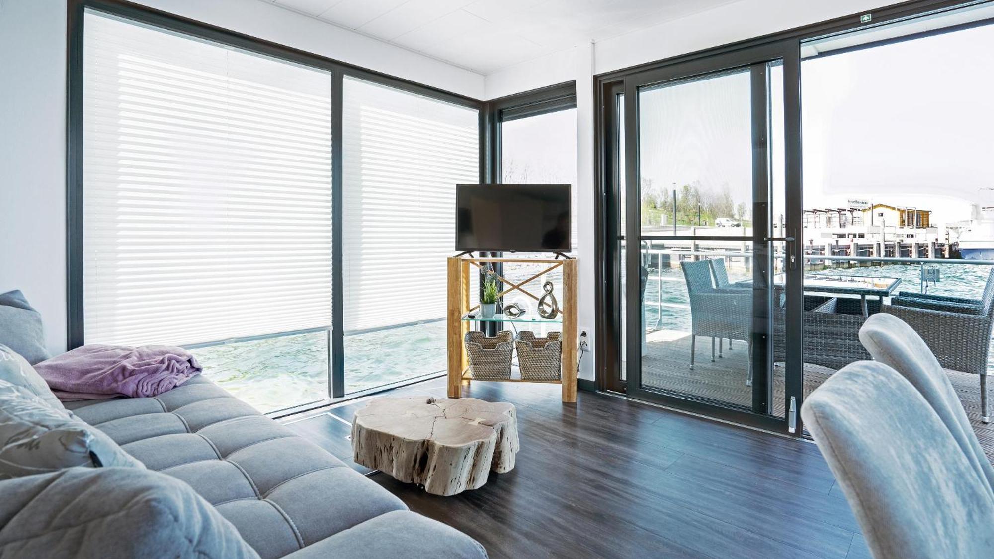 Geiseltalsee Hausboot - Floating House - Hausboot Junior Braunsbedra Extérieur photo
